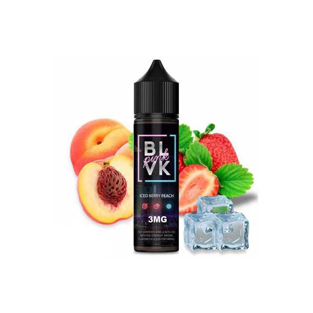 سالت نیکوتین توت فرنگی هلو و یخ بی ال وی کی BLVK