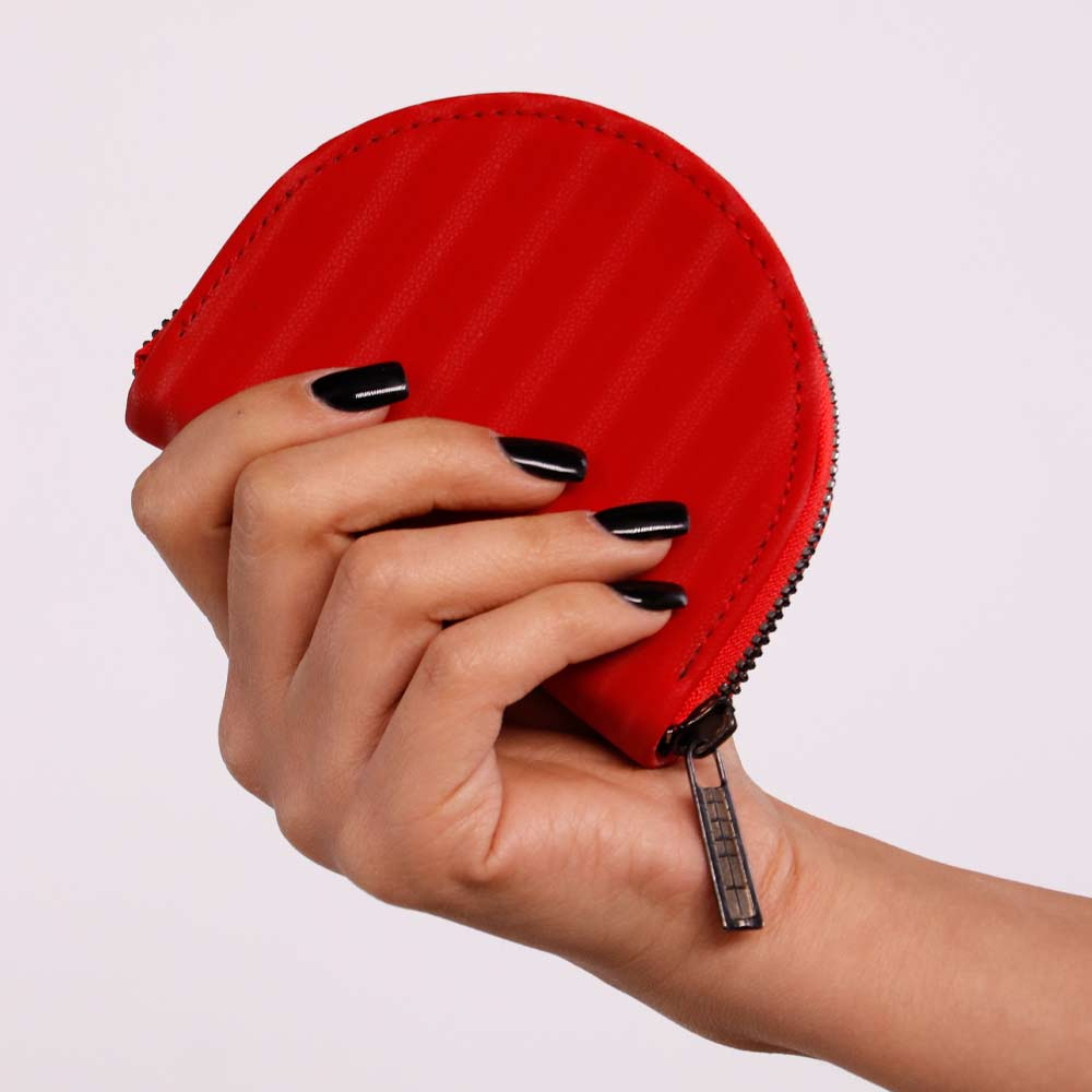 Modissory Red Card Holder Wallet 	جاکارتی حلالی قرمز مدیسوری MODISSORY