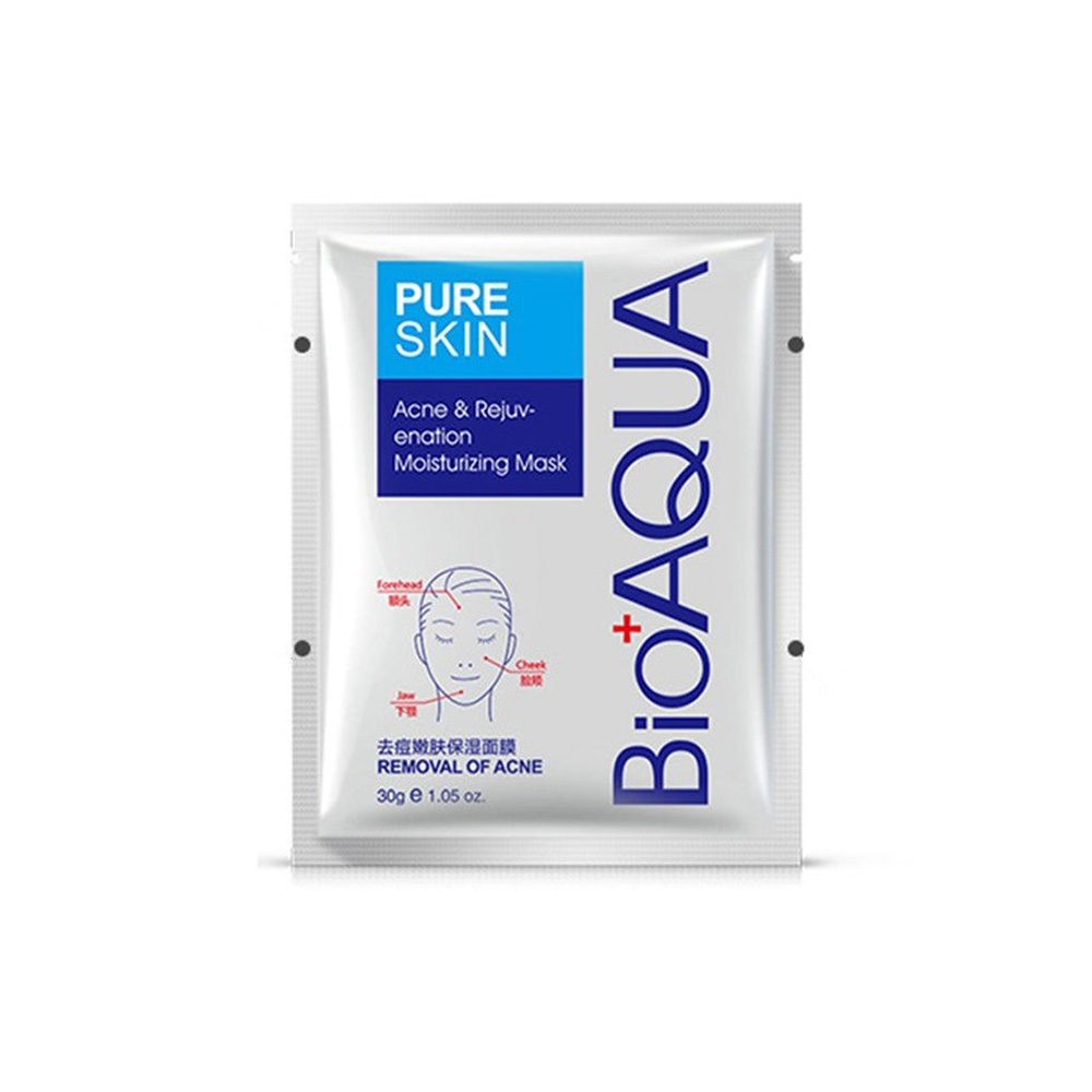 BIOAQUA REMOVAL OF ACNE FACE MASK ماسک ورقه ای صورت ضد جوش بیوآکوا BIOAQUA