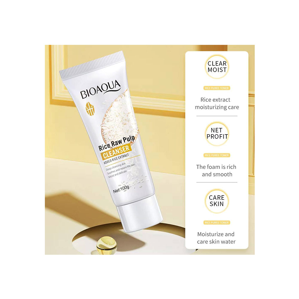 شوینده صورت برنج بیوآکوا BIOAQUA