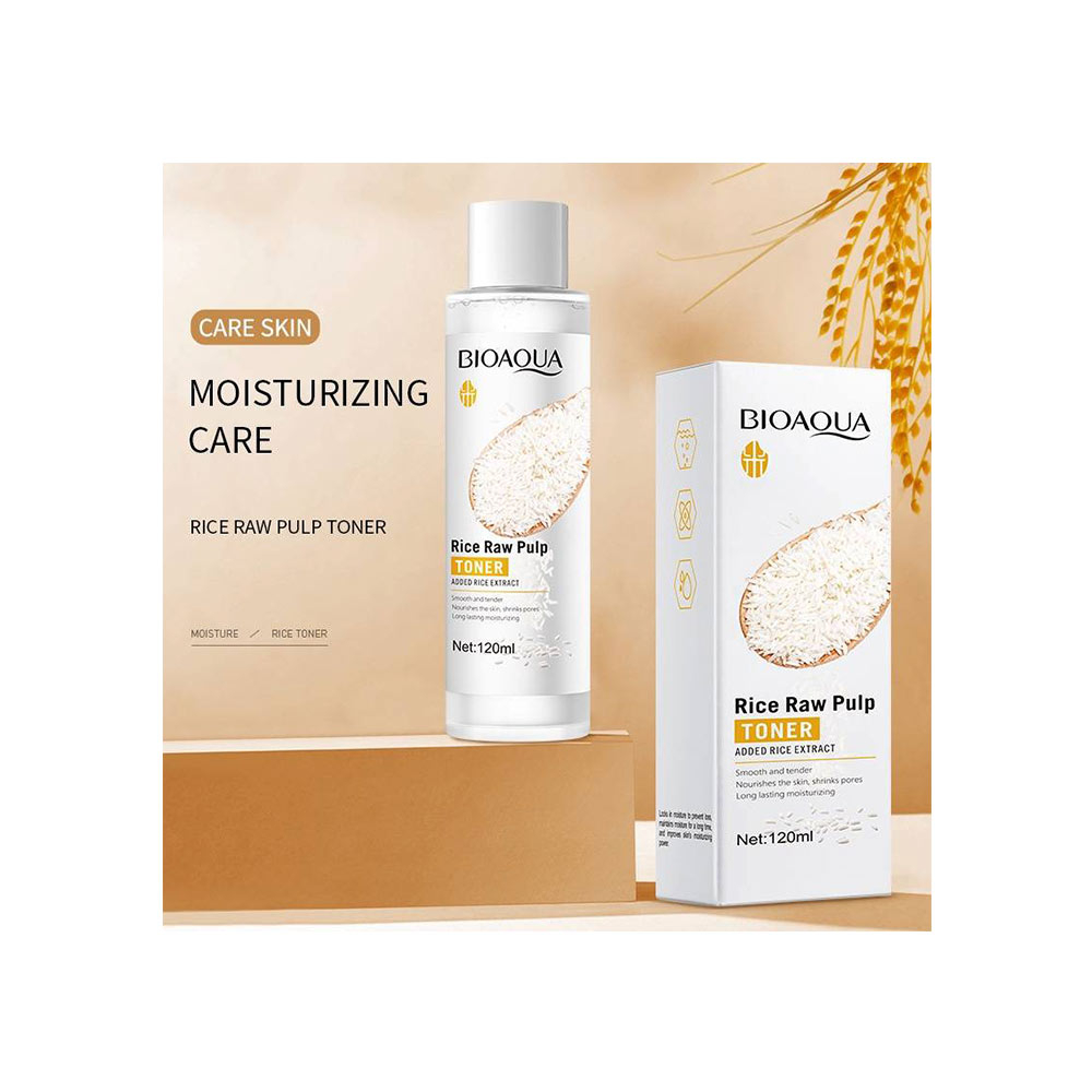 BIOAQUA RICE RAW PULP TONER تونر برنج بیوآکوا BIOAQUA