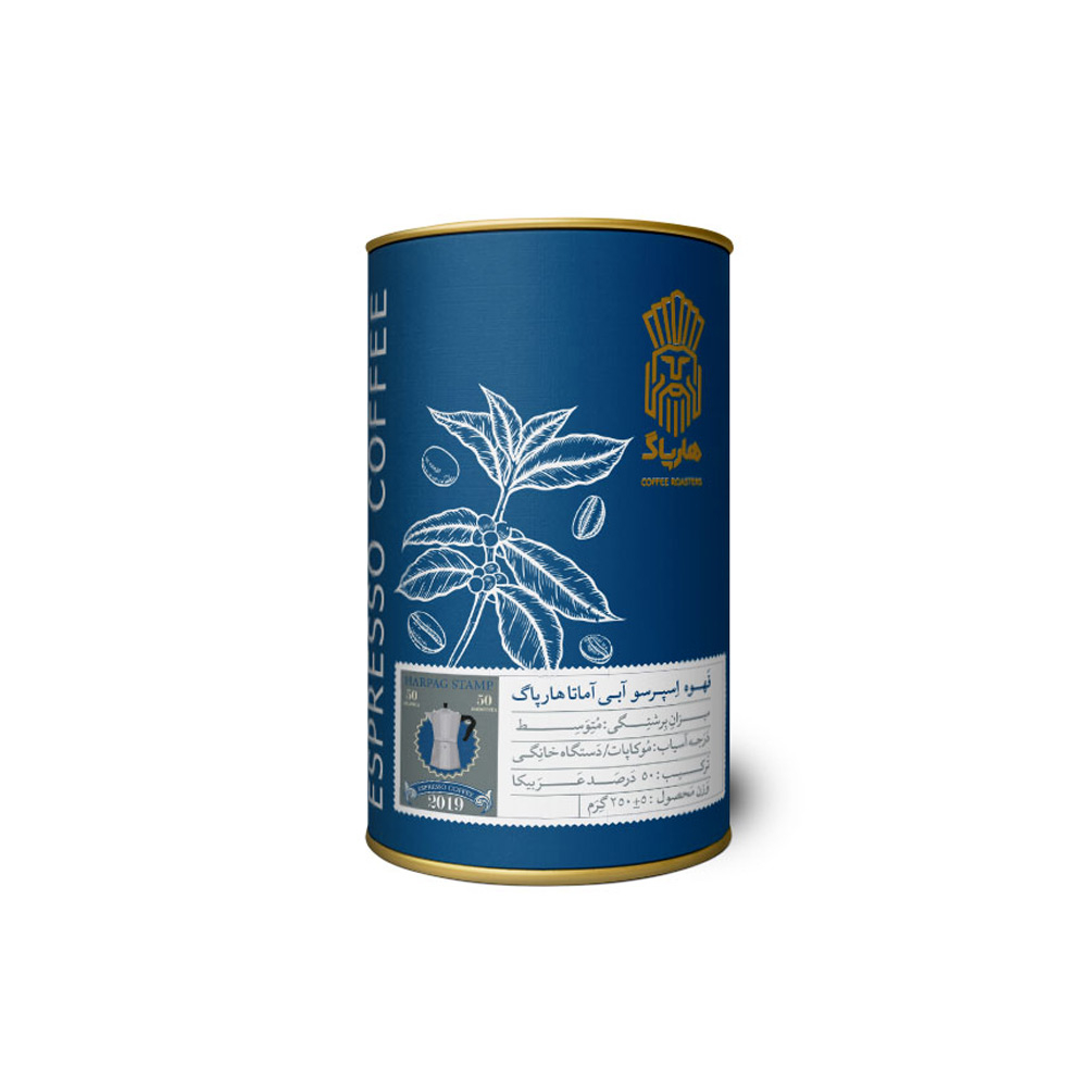 قهوه میکس آبی آماتا قوطی هارپاگ HARPAG