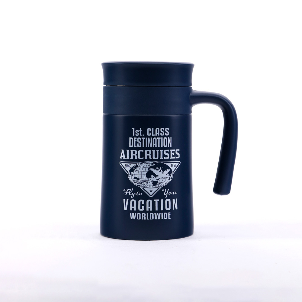 فلاسک ارتشی دسته دار سرمه ای مدیسوری MODISSORY