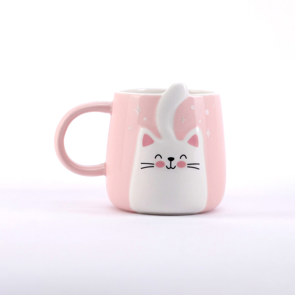 ماگ گربه دم روی سر صورتی مدیسوری MODISSORY