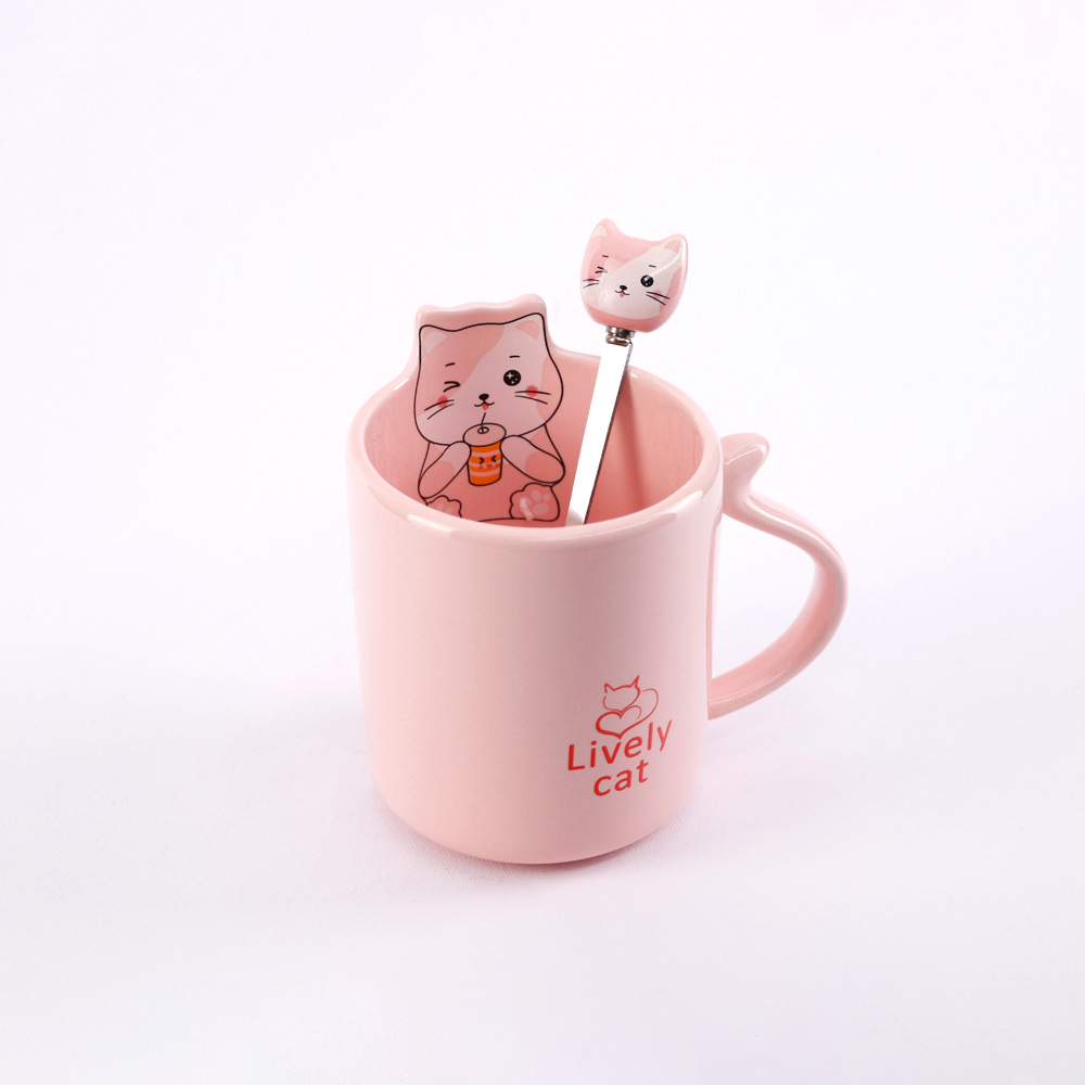 ماگ لاولی کت صورتی مدیسوری MODISSORY