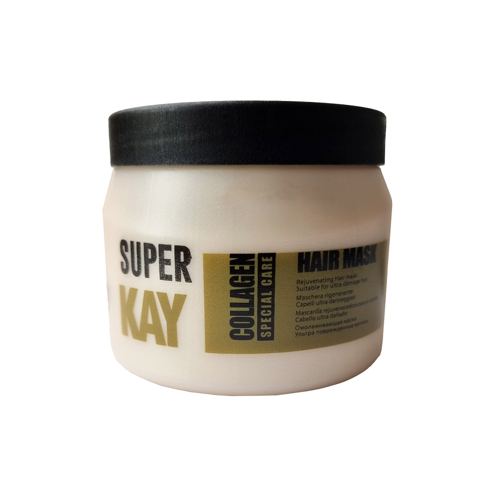 ماسک مو کاسه ای کلاژن 500 میلی لیتر سوپرکی SUPER KAY