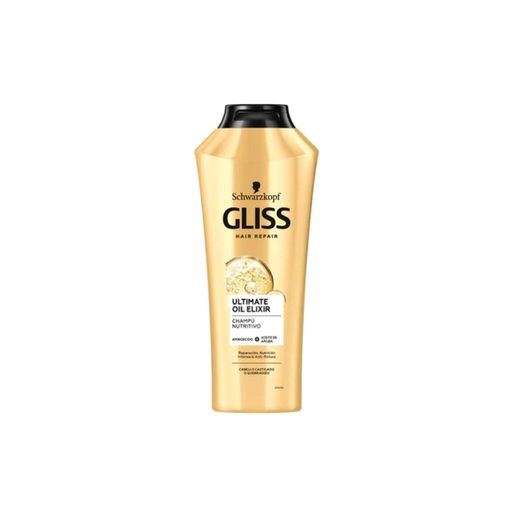 شامپو 370 میلی لیتر ULTIMATE OIL ELIXIR گلیس GLISS