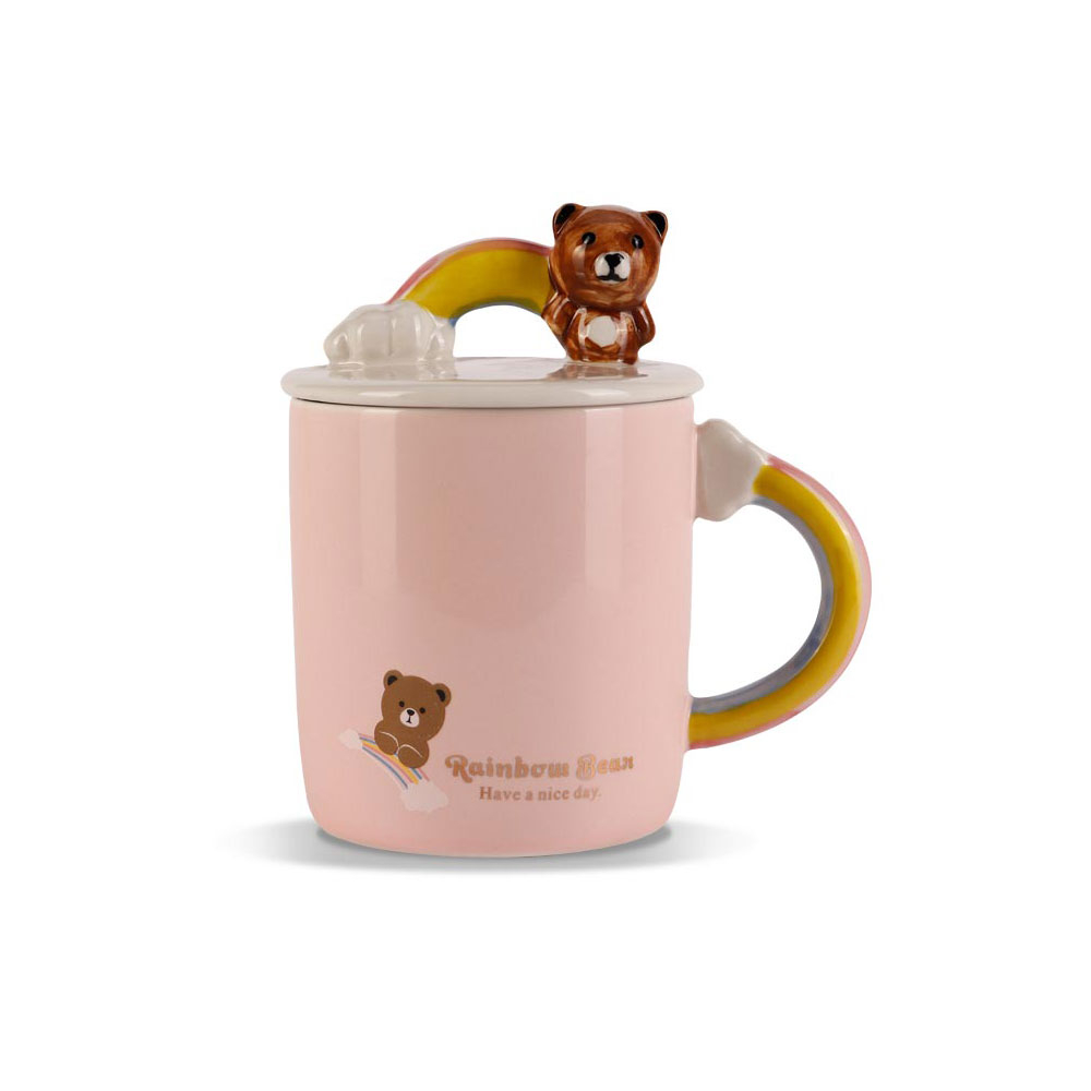 ماگ سرامیکی طرح تدی رنگین کمان مدیسوری MODISSORY