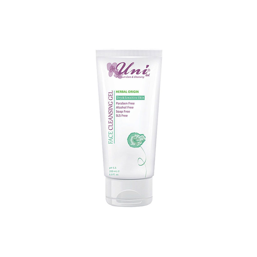 Uni Led Face Wash Gel For Dry To Sensitive ژل شستشوی پوست خشک و حساس یونی لد Uni Led