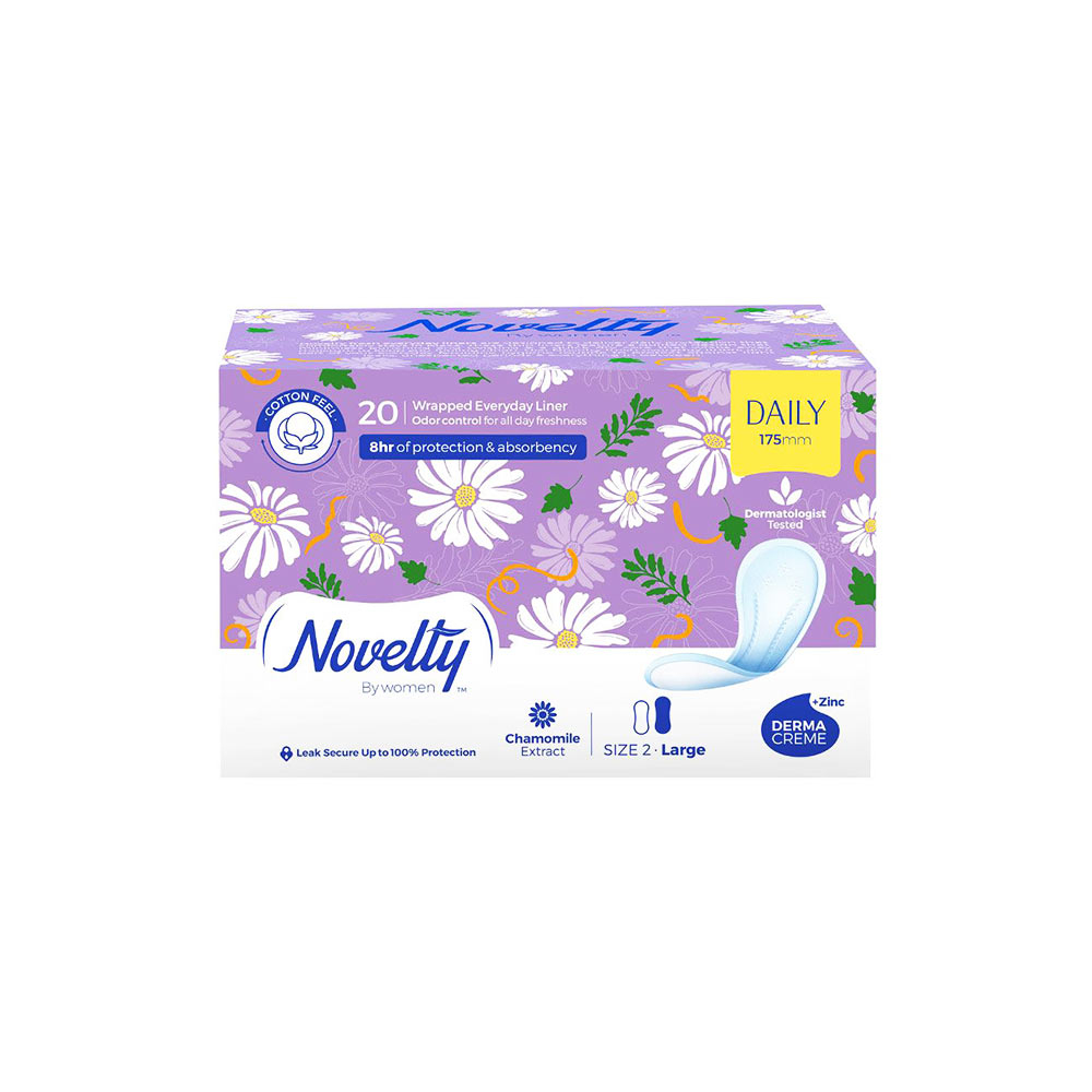 پد بهداشتی روزانه نازک بزرگ ناولتی NOVELTY