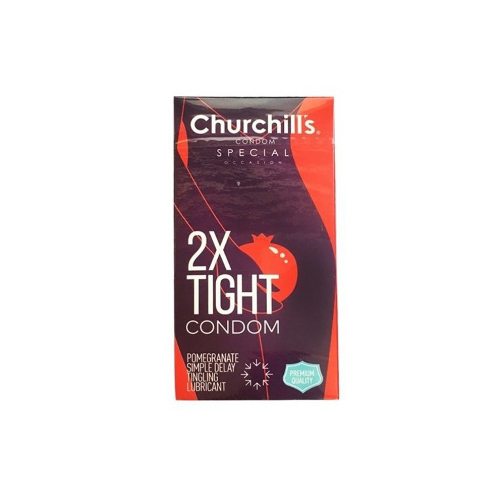 کاندوم 2X TIGHT بسته 12 عددی چرچیلز CHURCHILLS