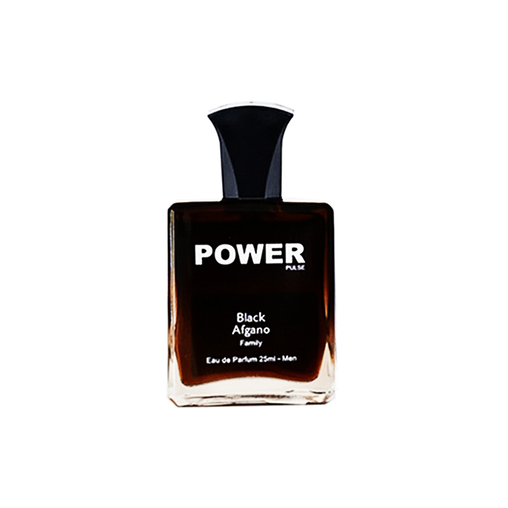 POWER PULSE BLACK AFGANO EAU DE PARFUM عطر جیبی مردانه BLACK AFGANO پاور پالس POWER PULSE