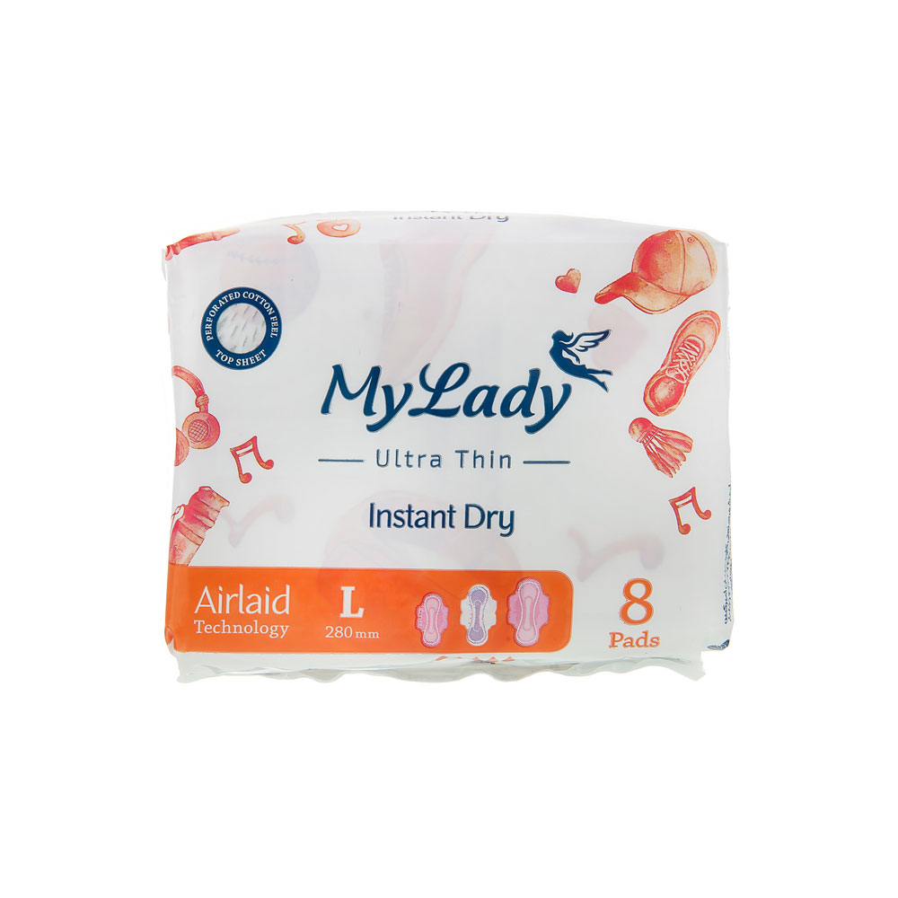 نوار بهداشتی خیلی نازک همیشه خشک بزرگ ULTRA مای لیدی MYLADY 