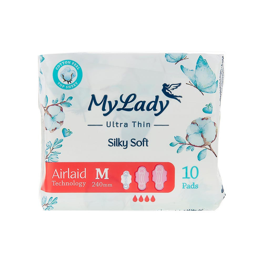 نوار بهداشتی خیلی نازک به نرمی ابریشم متوسط ULTRA مای لیدی MYLADY