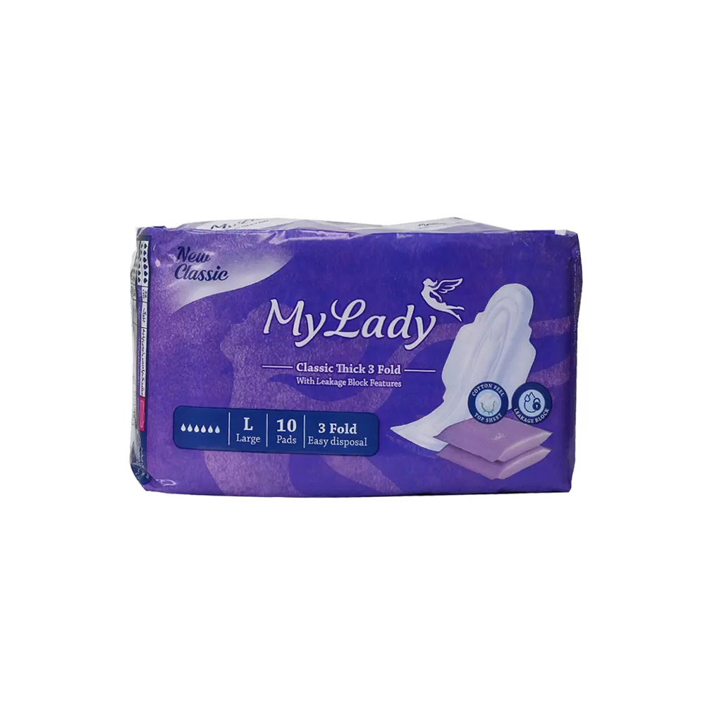 نوار بهداشتی نیوکلاسیک ضخیم پنبه ای مای لیدی MYLADY