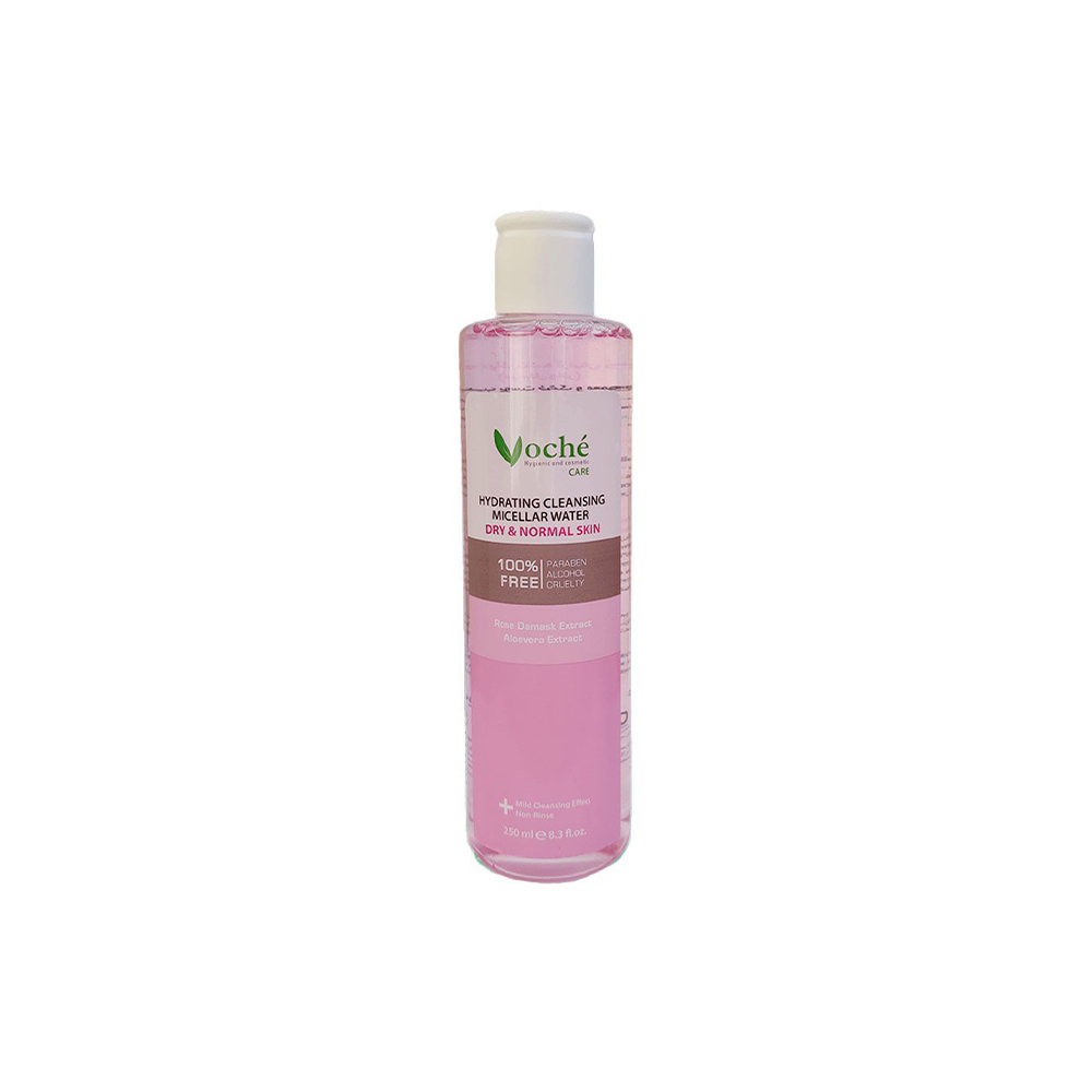 VOCHE HYDRATING CLEANSING MICELLAR WATER 250ML میسلار واتر مناسب پوست خشک و معمولی 250میلی لیتر وچه VOCHE