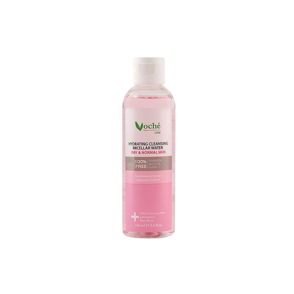 VOCHE HYDRATING CLEANSING MICELLAR WATER 100ML میسلار واتر مناسب پوست خشک و معمولی 100میلی لیتر وچه VOCHE
