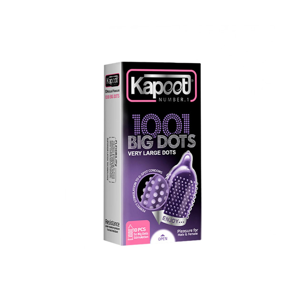 کاندوم خاردار کاپوت مدل BIG DOTS بسته 10 عددی