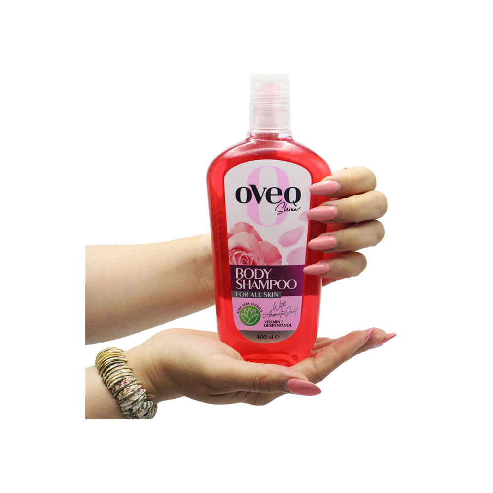 شامپو بدن شفاف مدل رز اوک شاین OVEQ SHINE