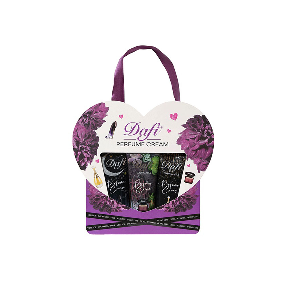 پکیج 3عددی قلبی کرم عطری دافی DAFI