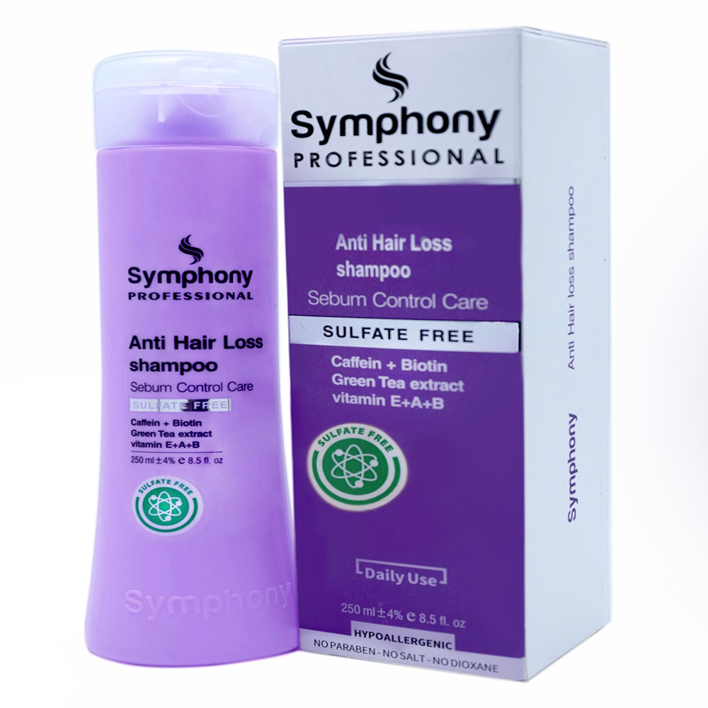 symphony vitamin anti hair loss shampoo شامپو ضدریزش و ویتامینه  Anti Hair Loss  سیمفونی SYMPHONY