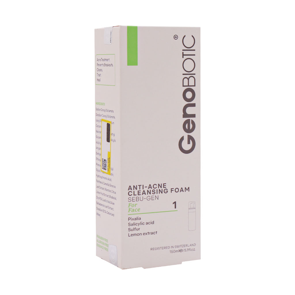 فوم شست و شوی صورت آنتی آکنه ژنو مناسب پوست چرب