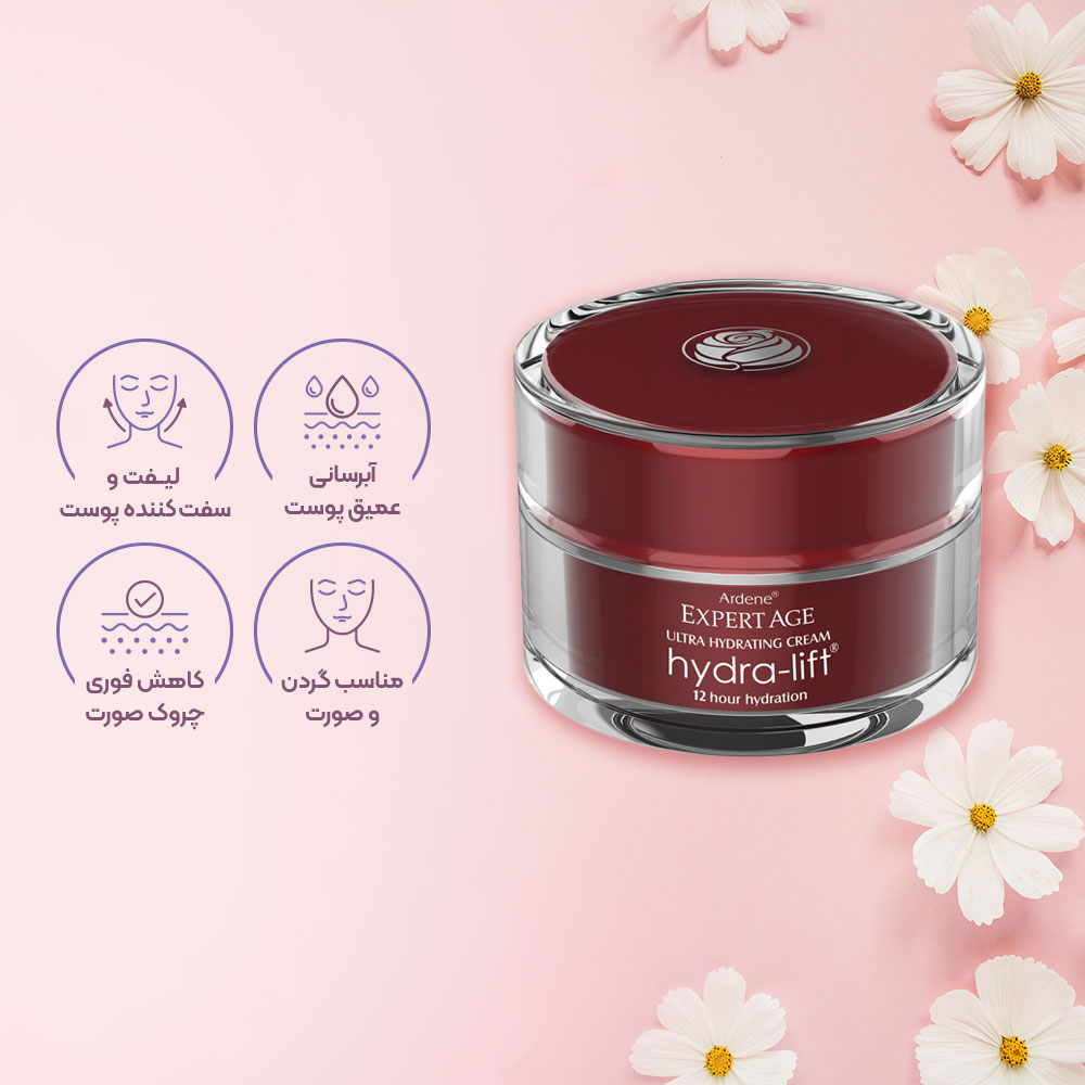 تصویر کرم مرطوب کننده و ضد چروک آردن اکسپرت ایج مدل Hydra Lift حجم 50 گرم