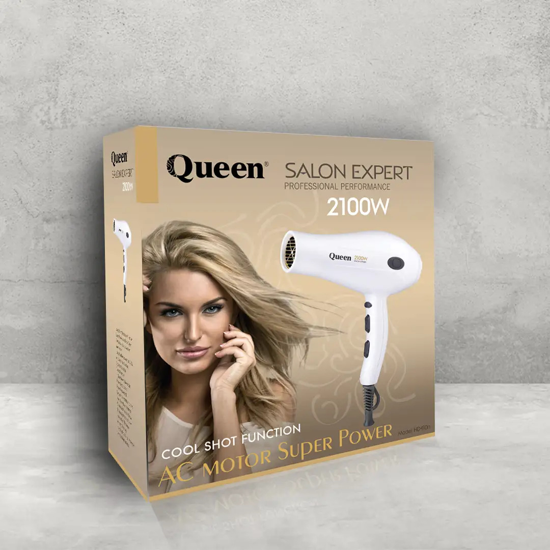 تصویر پنجم سشوار 2100 وات کویین HD410n