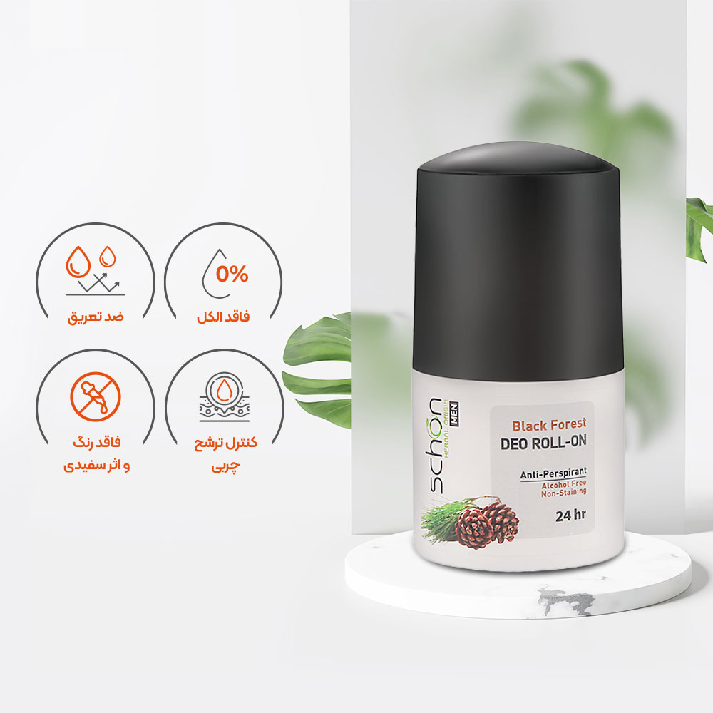 رول ضد تعریق مردانه بلک فارست شون schon