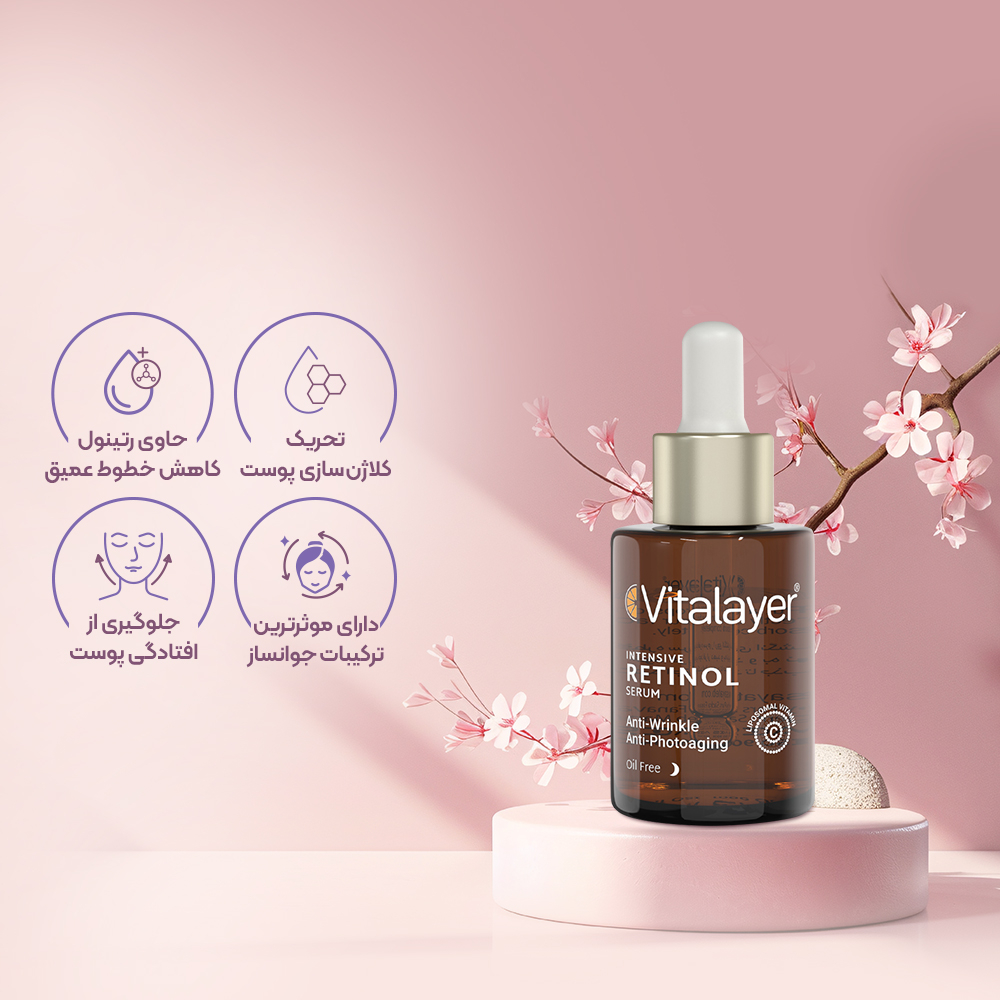 سرم صورت قطره چكانى رتينول ویتالیر