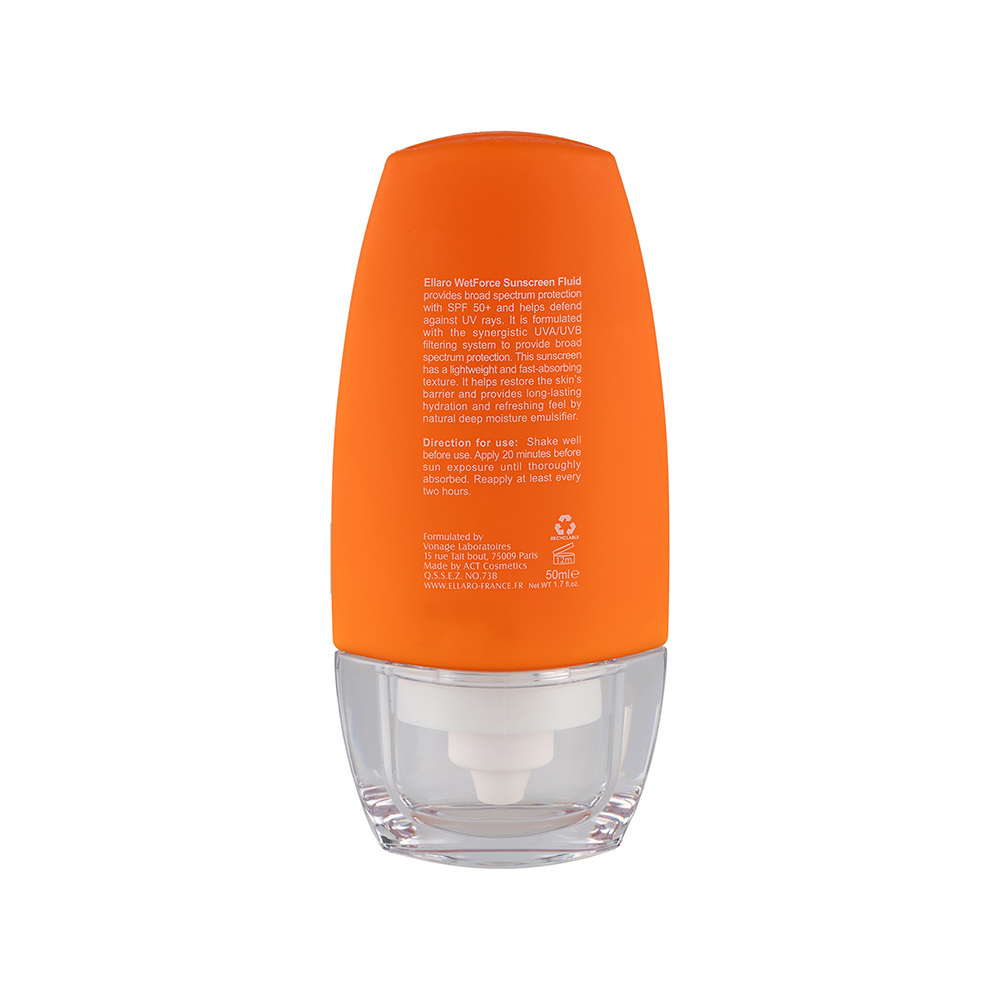 تصویر فلویید ضد آفتاب فاقد چربی SPF50 الارو مدل وت فورس مناسب پوست های چرب و مختلط 50 میل