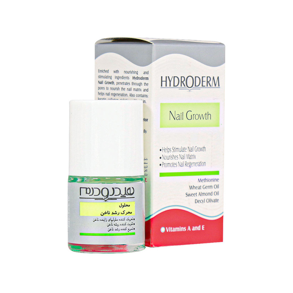 تصویر محلول محرک رشد ناخن هیدرودرم 8 میل