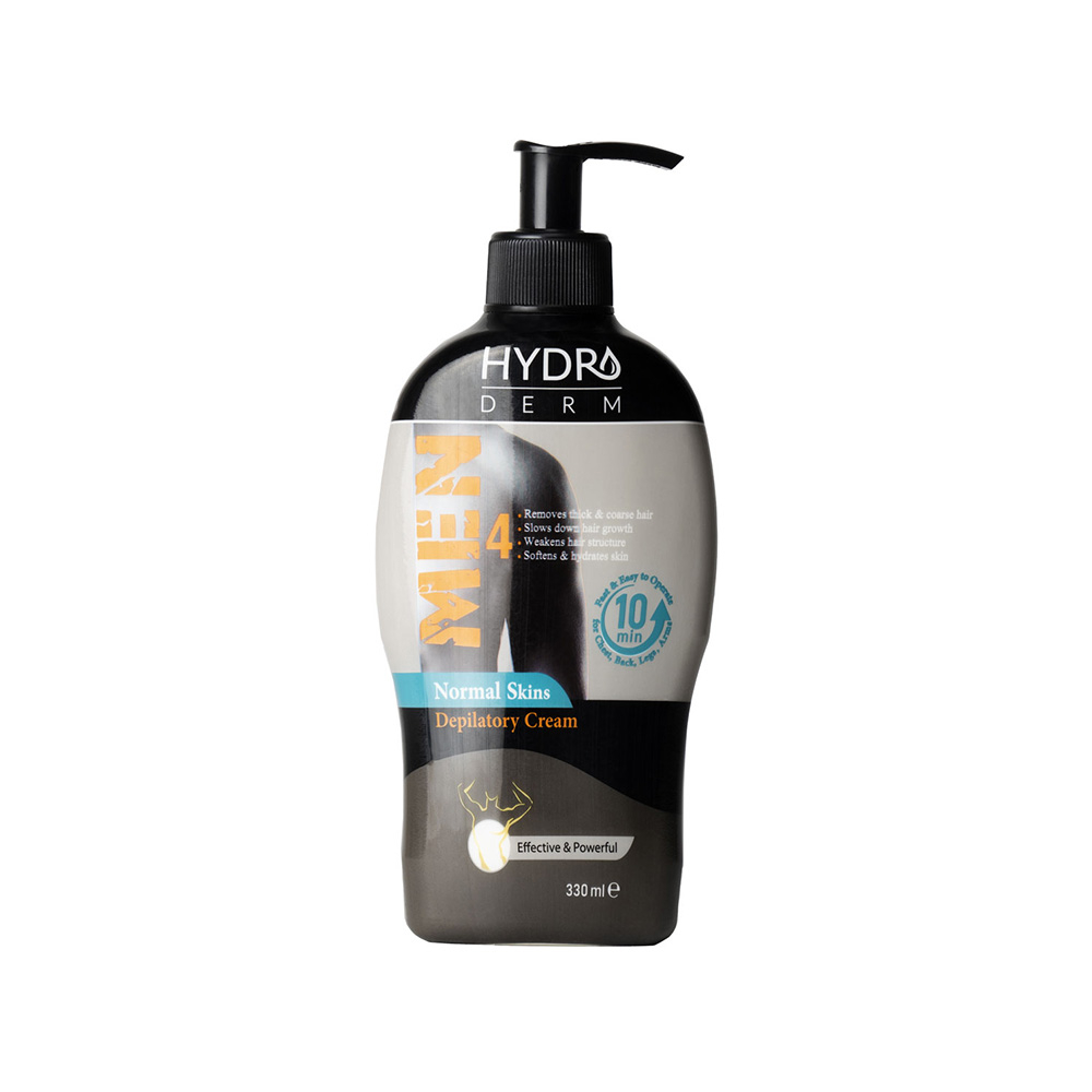 تصویر کرم موبر بدن آقایان هیدرودرم مناسب پوست معمولی 330 میل