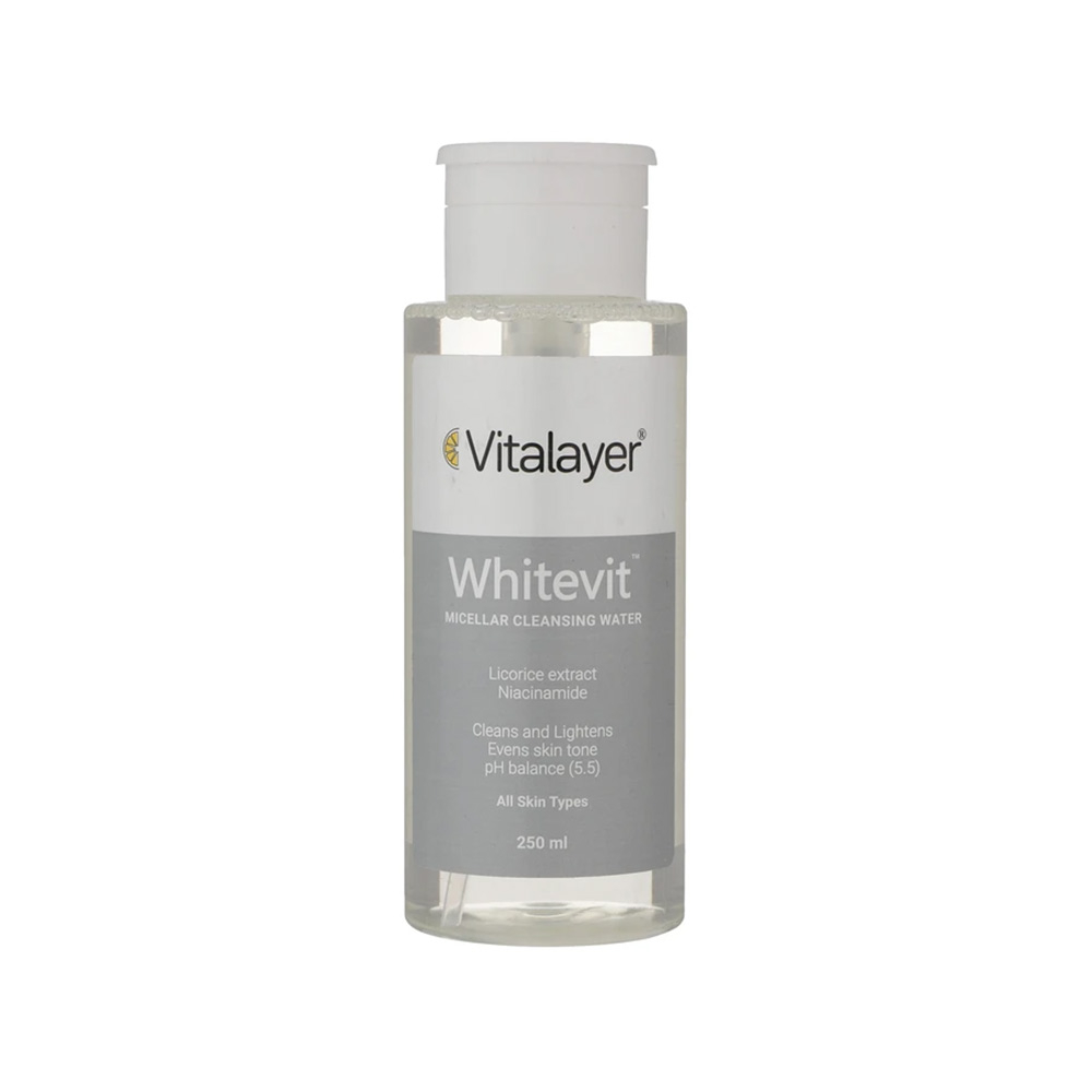 تصویر میسلار واتر ويتالير مدل وايت ويت مناسب پوست‌‌ مستعد لک