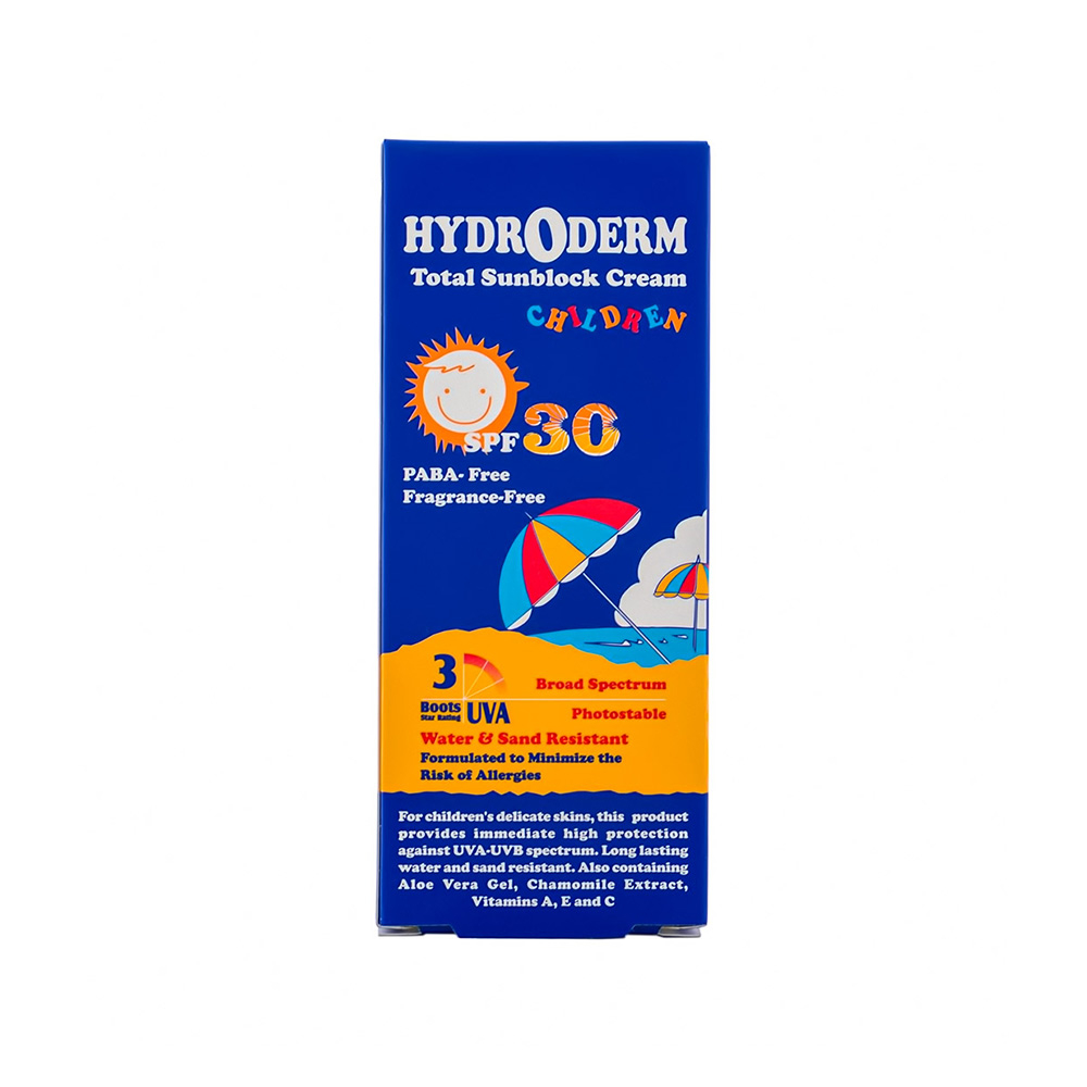 تصویر کرم ضد آفتاب بی رنگ  کودکان هیدرودرم SPF30