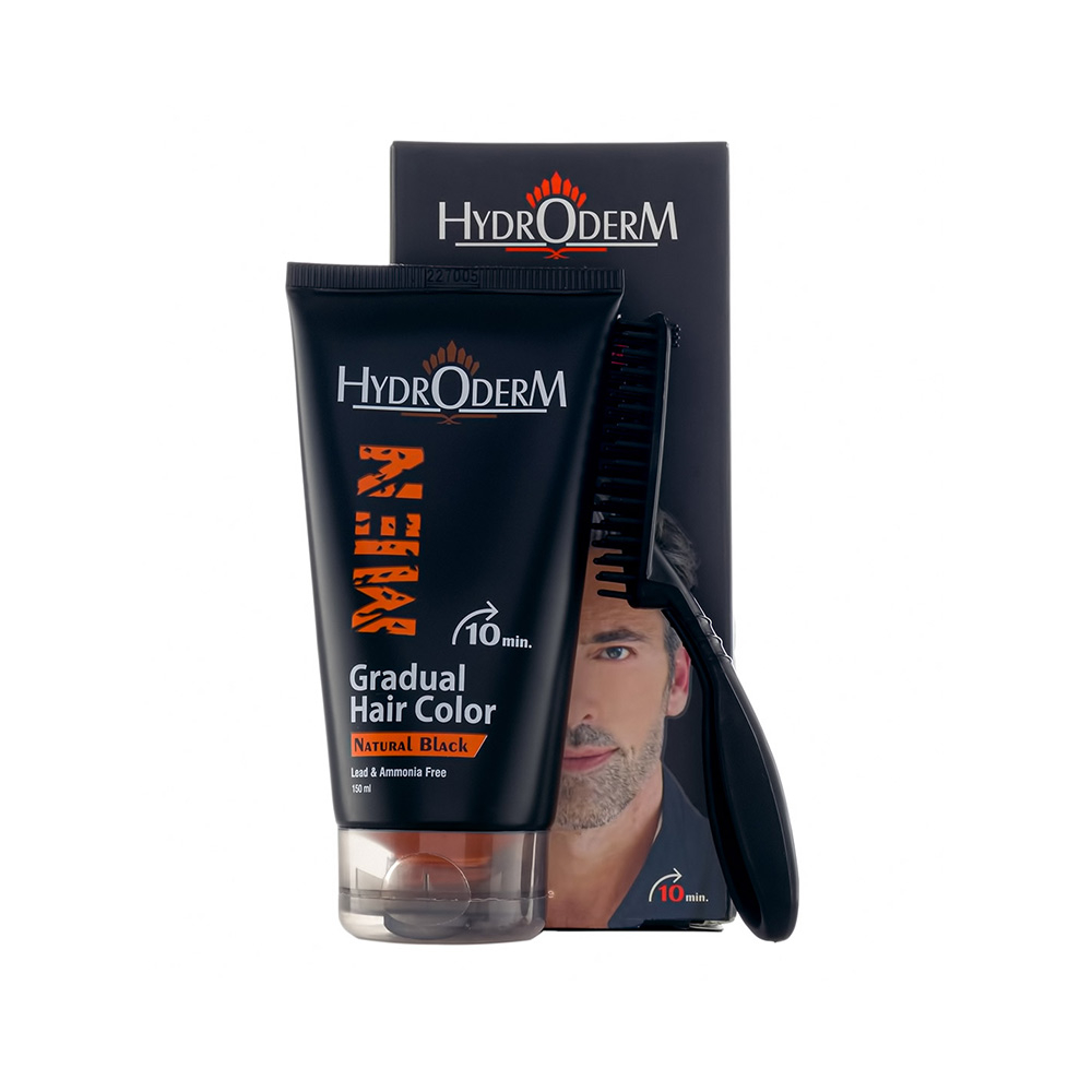 تصویر رنگ مو تدریجی آقایان هیدرودرم