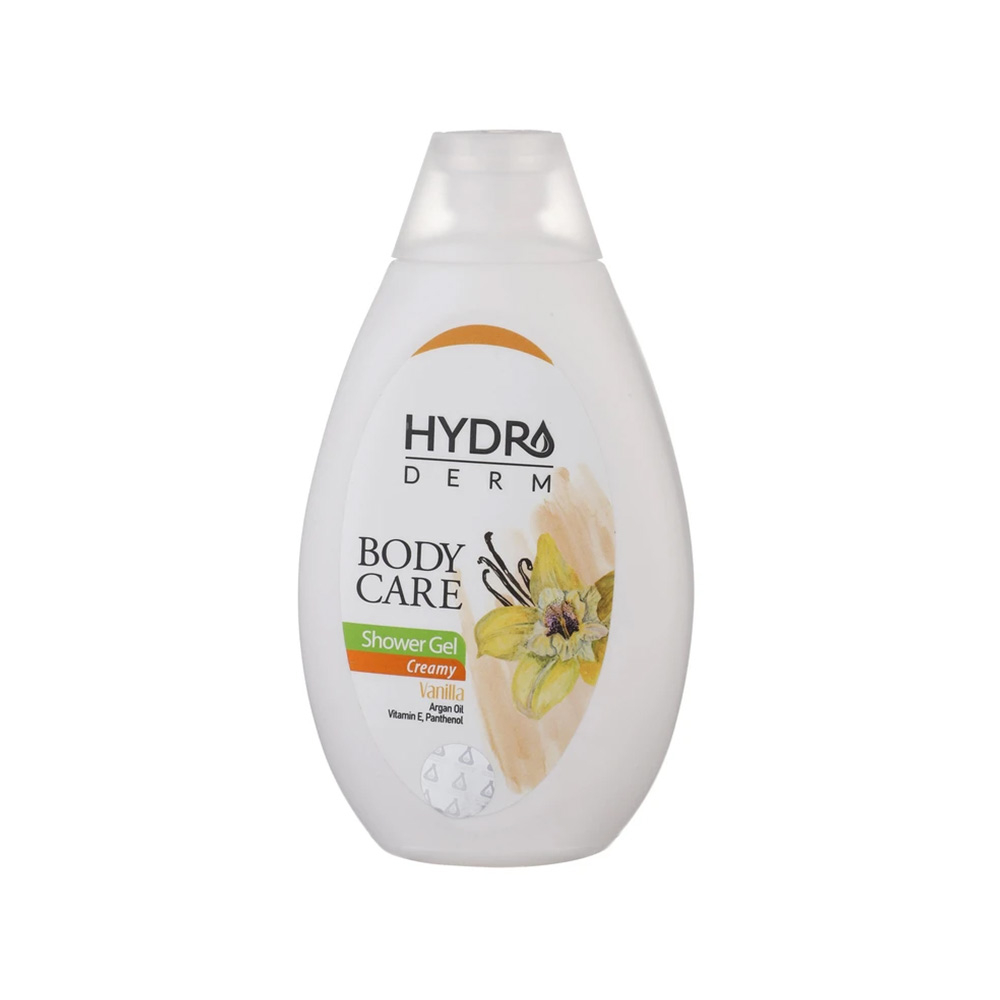 تصویر شامپو بدن کرمی هیدرودرم با رایحه وانیل و روغن آرگان