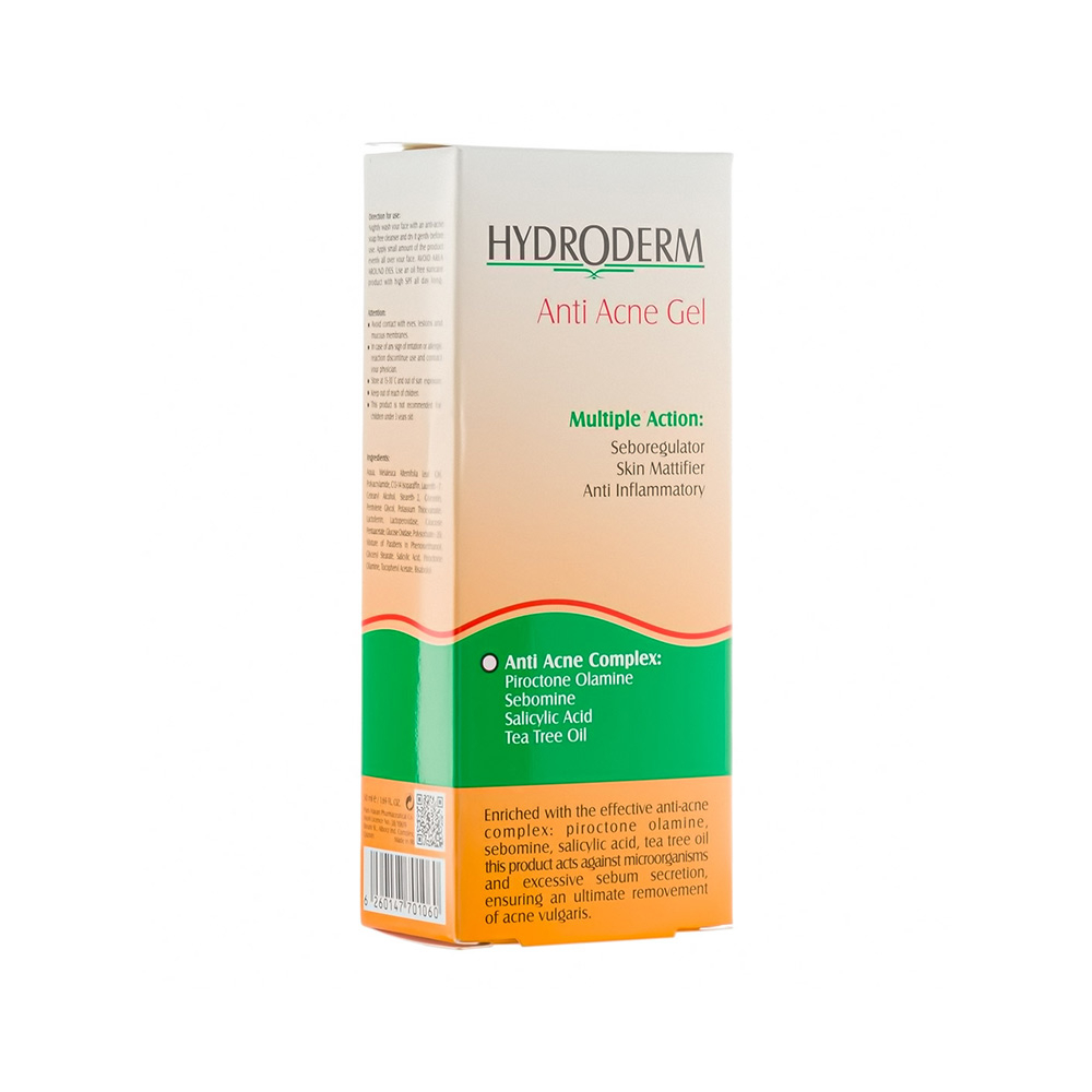 تصویر ژل ضد جوش و آکنه هیدرودرم 50 میل