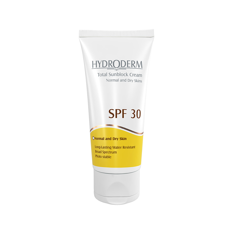 تصویر کرم ضد آفتاب SPF 30 پوست نرمال و خشک هیدرودرم 50 میل