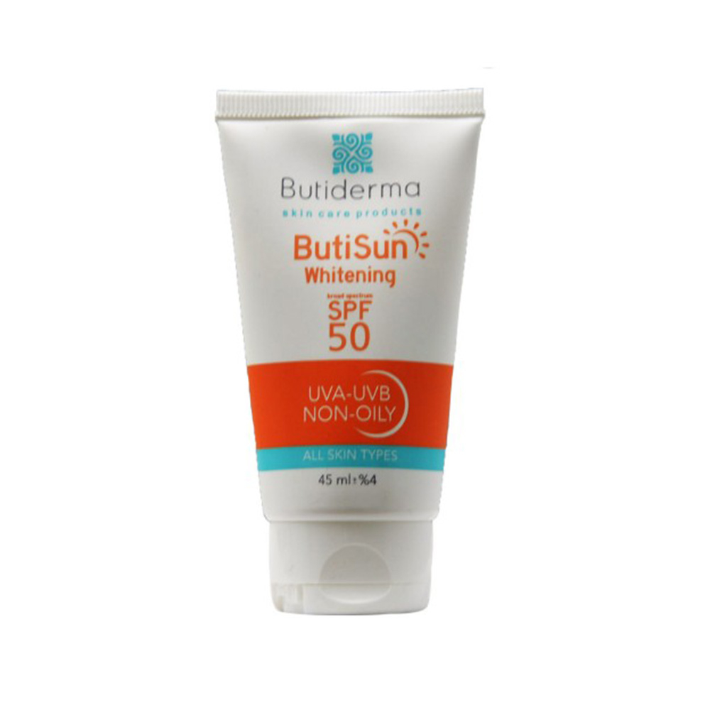 تصویر ضدآفتاب روشن کننده بی رنگ SPF50 بیوتی درما