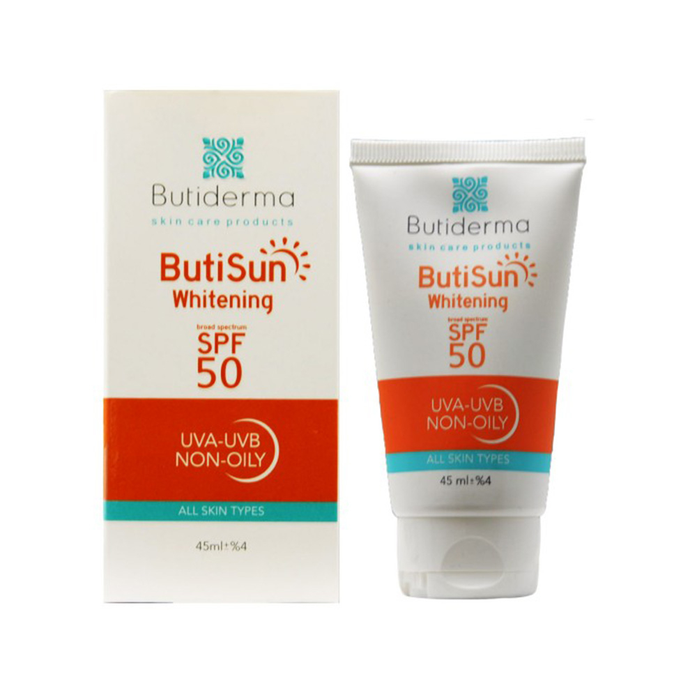 تصویر ضدآفتاب روشن کننده بی رنگ SPF50 بیوتی درما