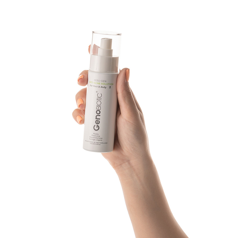 تصویر محلول ضد آکنه صورت و بدن ژنوبایوتیک