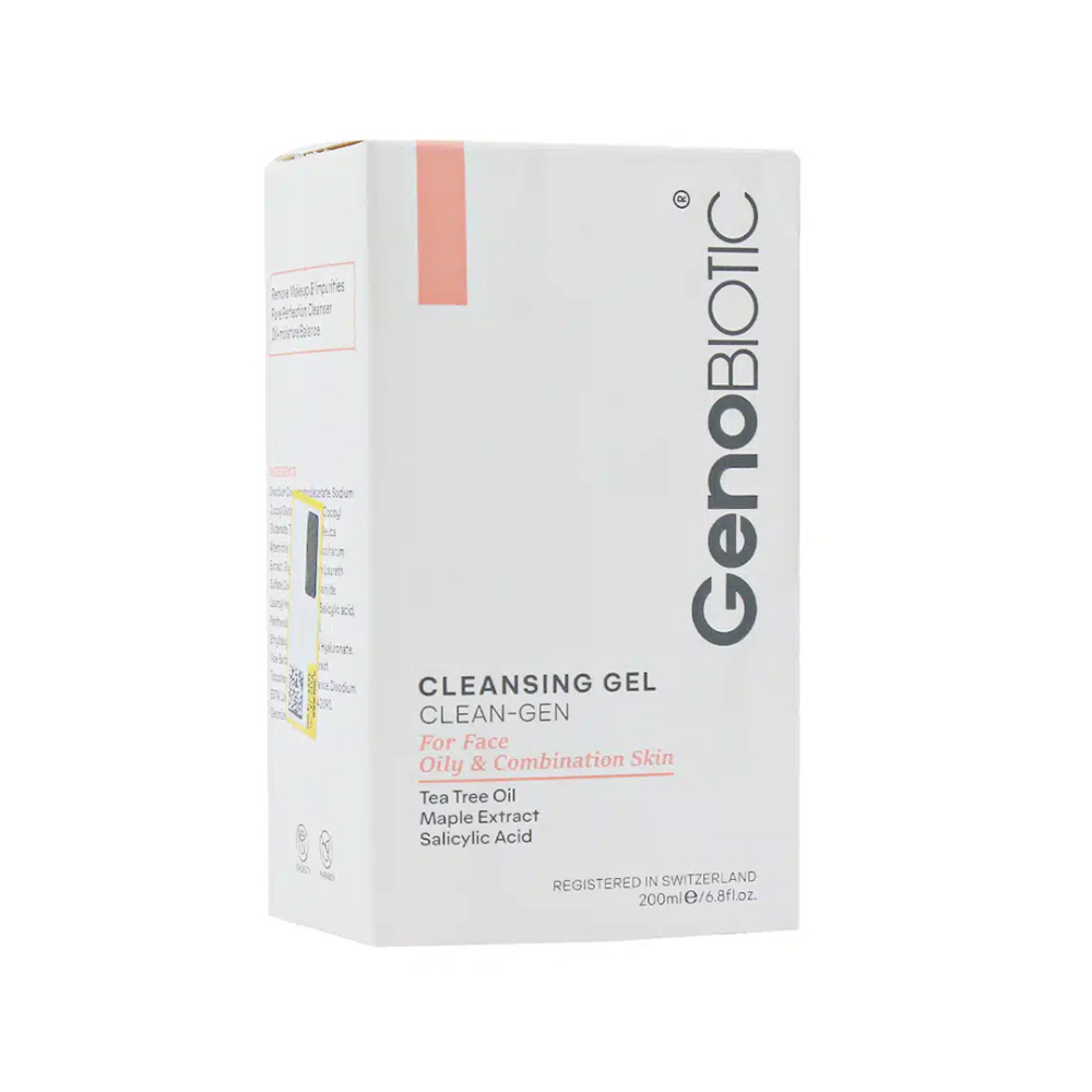 تصویر ژل شستشوی صورت ژنوبایوتیک مناسب پوست چرب