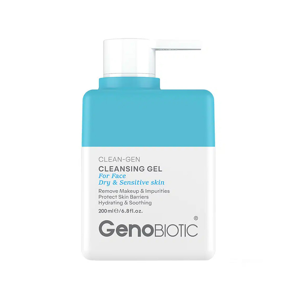 تصویر ژل شستشوی صورت ژنوبایوتیک مناسب پوست خشک و حساس