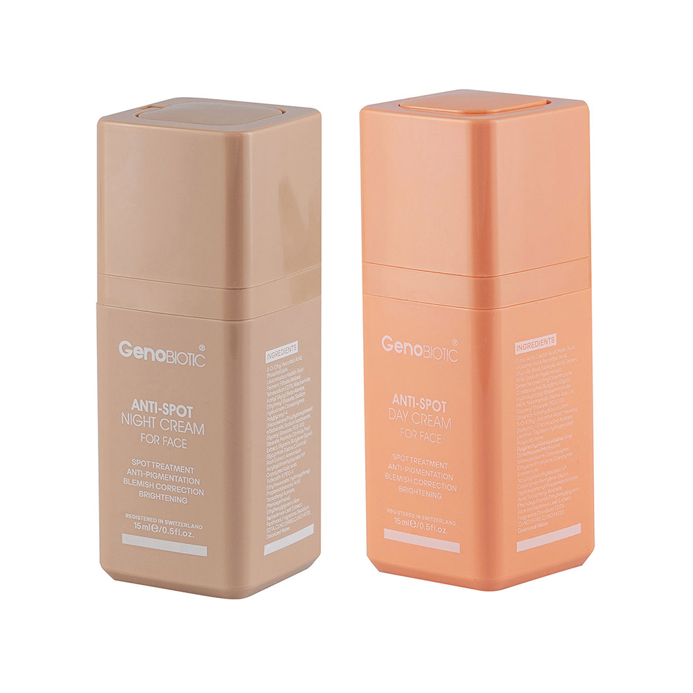 تصویر کرم ضد لک صورت ژنوبایوتیک مناسب روز و شب ۱۵ میل