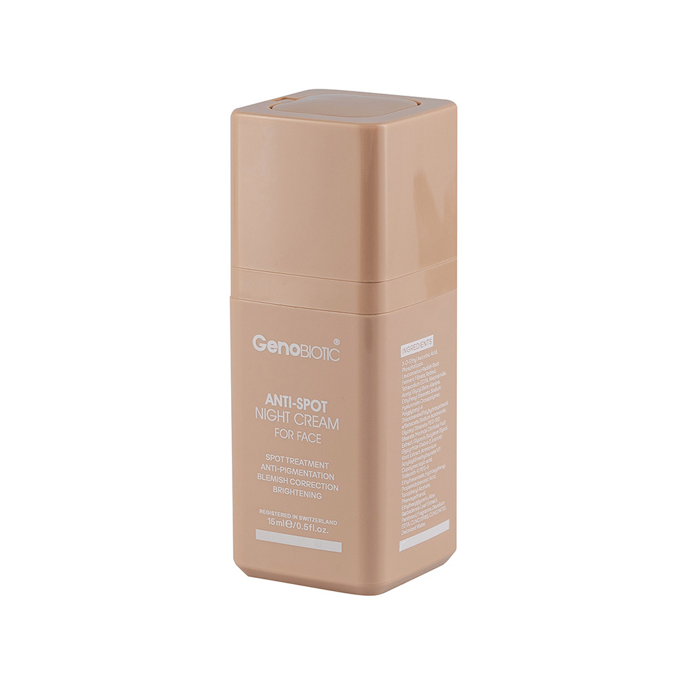 تصویر کرم ضد لک صورت ژنوبایوتیک مناسب روز و شب ۱۵ میل