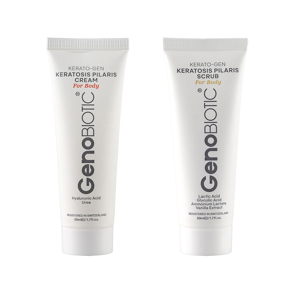 تصویر پک دو عددی اسکراب و کرم تغذیه کننده بدن ژنوبایوتیک