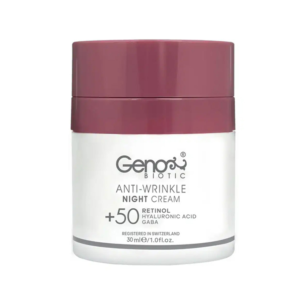 تصویر کرم ضد چروک شب  ژنوبایوتیک مناسب بالای 50 سال