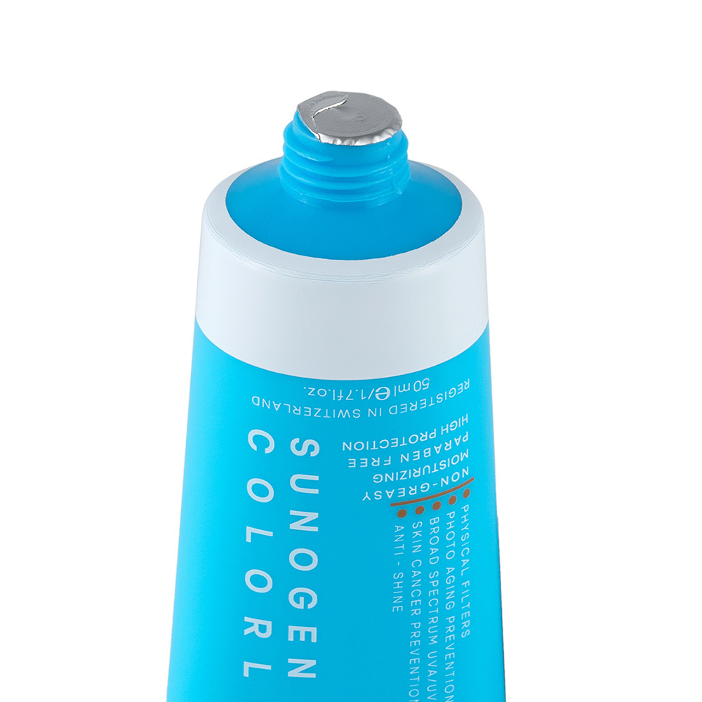 تصویر کرم ضد آفتاب بی‌رنگ Spf50 ژنوبایوتیک مدل سانوژن