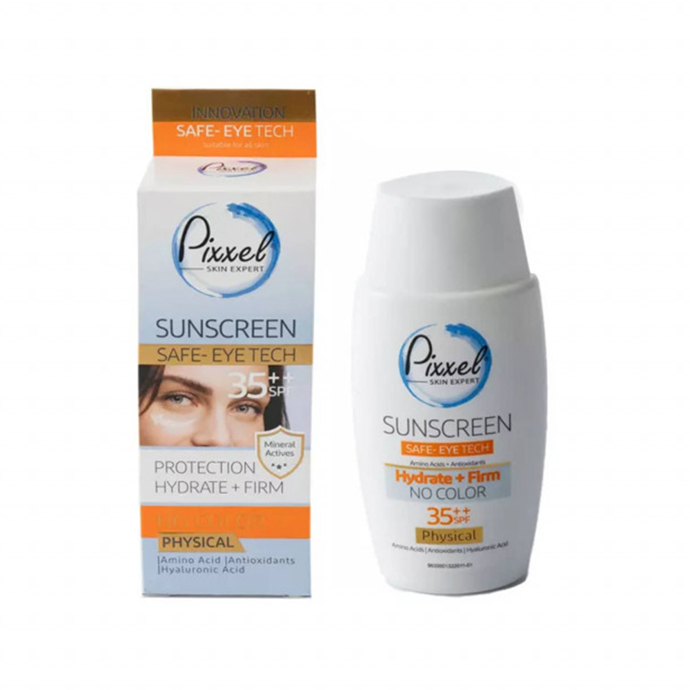 تصویر کرم ضد آفتاب دور چشم بی رنگ پیکسل